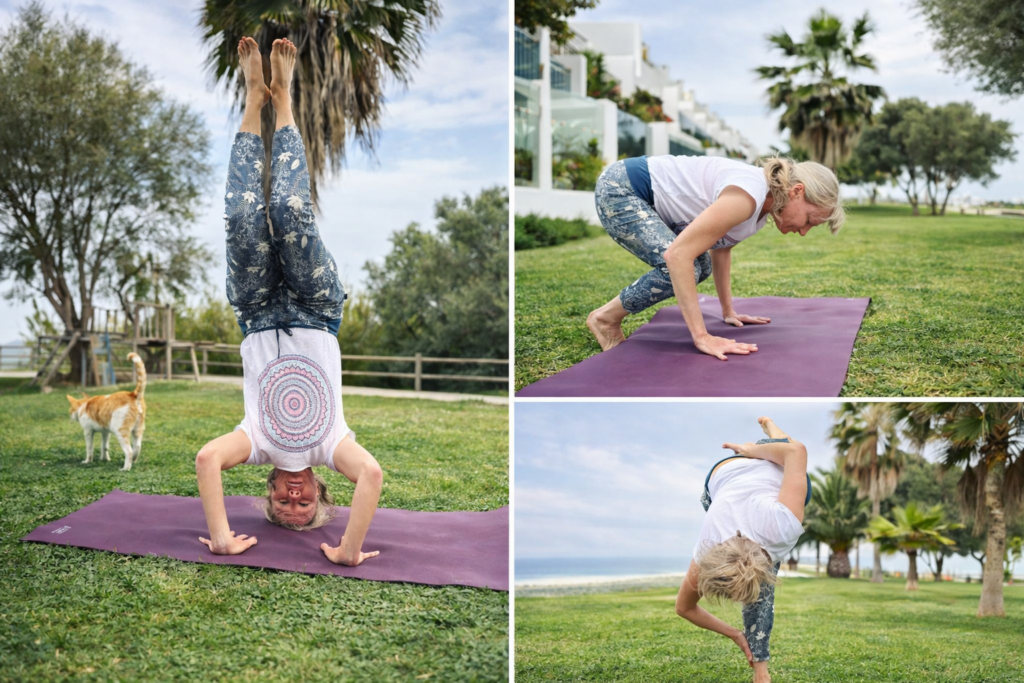 Bettina, professeure de yoga, guide des séances axées sur la respiration et le bien-être.